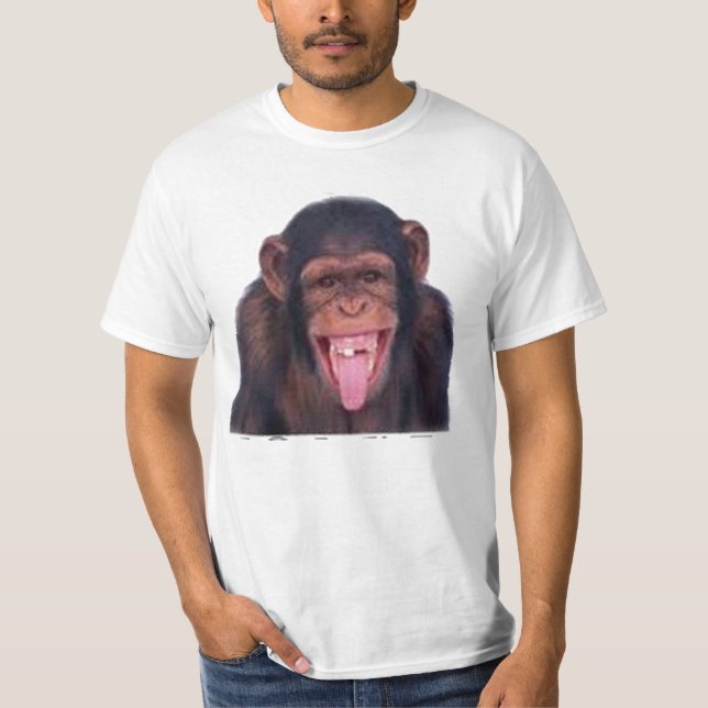Camiseta T insolente do macaco (Frente)