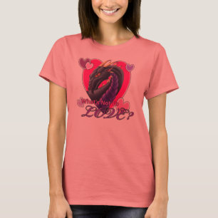 Camiseta T lite do amor do dragão