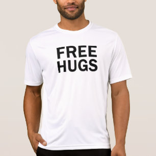 Camiseta T livre do desempenho dos abraços - homens