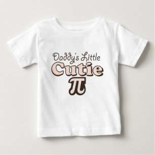 Camiseta T longo infantil da Capa do Cutie Pi do pai pouco