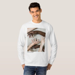 Camiseta T longo personificado da Capa