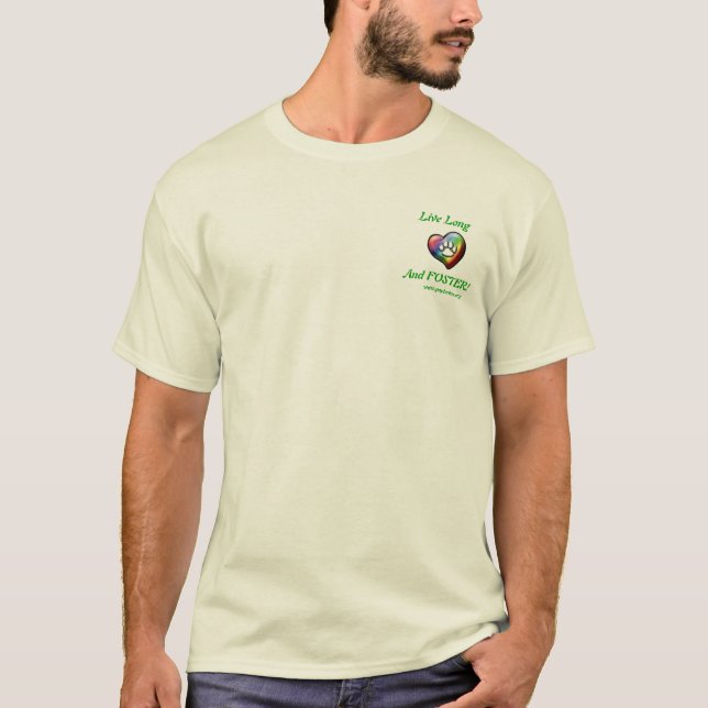 Camiseta T longo vivo (Frente)