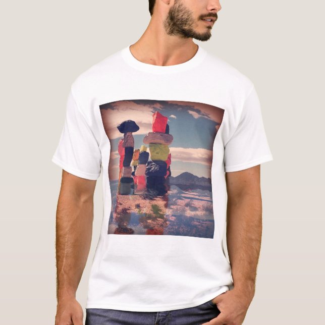 Camiseta T mágico de sete montanhas (Frente)