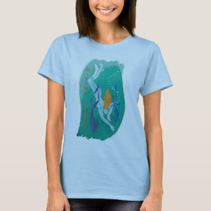 Camiseta T mais profundo de mergulho - mulheres claramente