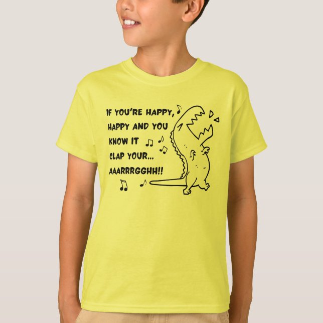 CAMISETA T MÃO REX CLAP (Frente)