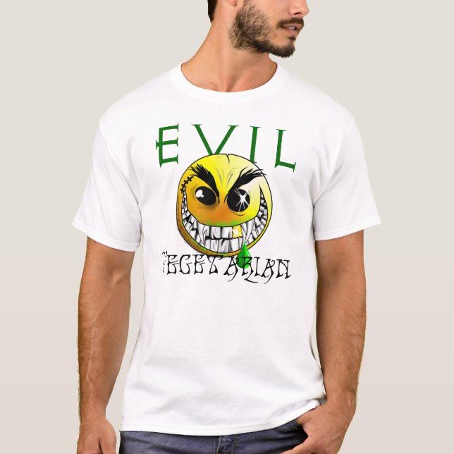 Camiseta T mau do vegetariano (Frente)