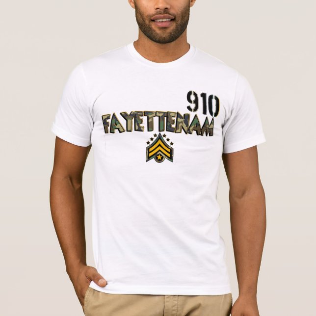 CAMISETA T MILITAR DO ESTILO DE FAYETTENAM (Frente)