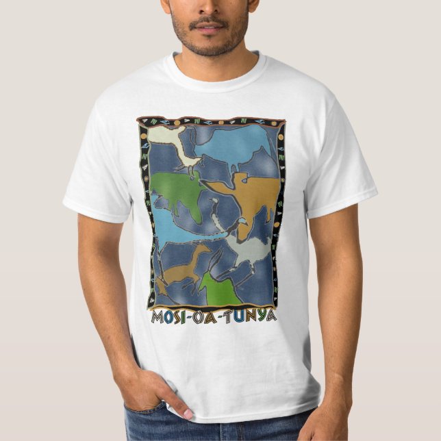 Camiseta T Mosi-oa-Tunya básico (Frente)