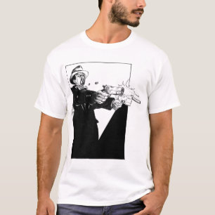 Camiseta T Noir do caçador