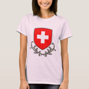 Camiseta T orgânico do rolo suíço