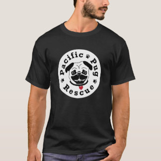 Camiseta T pacífico do salvamento do Pug dos homens