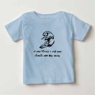 Camiseta T pequeno do bebê do estripador personalizado