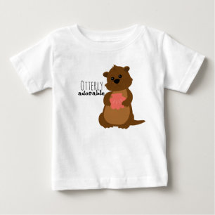 Camiseta T pequeno doce da lontra
