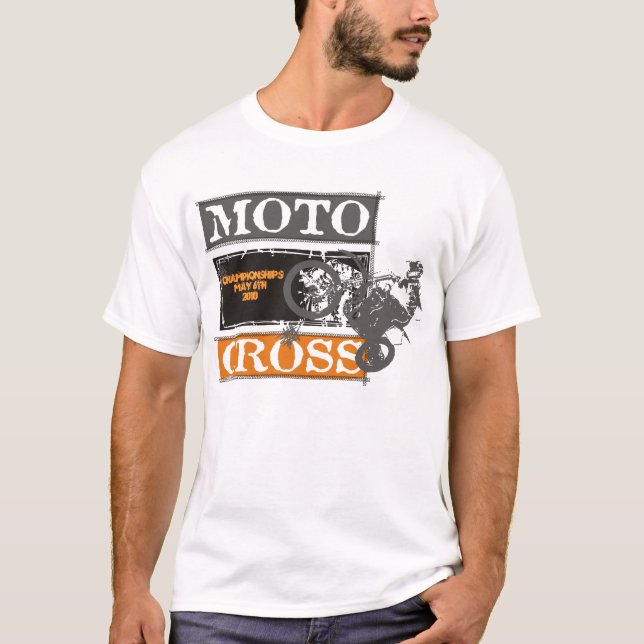 Camiseta T personalizado cruz do motor (Frente)