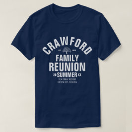 Camiseta T personalizado da reunião de família