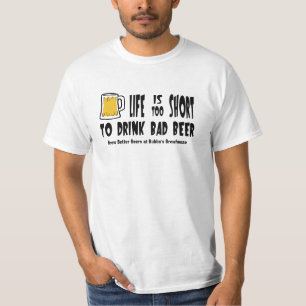 Camiseta T personalizado do valor de Homebrewing ou de
