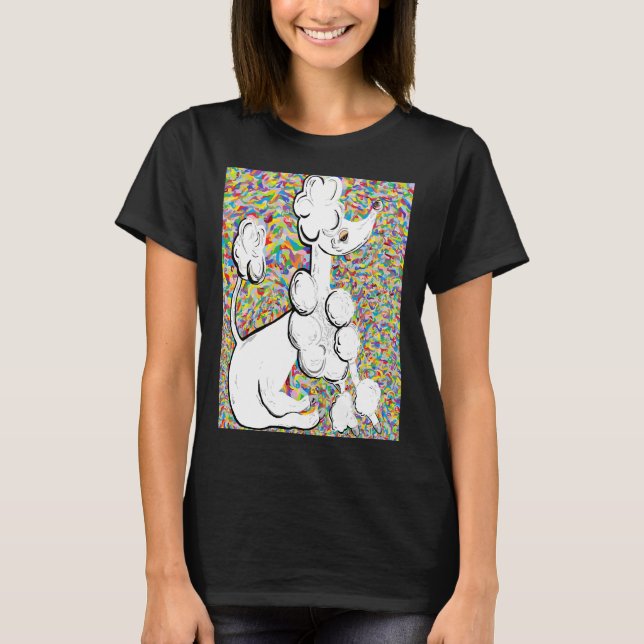 CAMISETA T-POODLE BRANCO (Frente)
