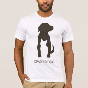 Camiseta T POUPADO do logotipo - marrom