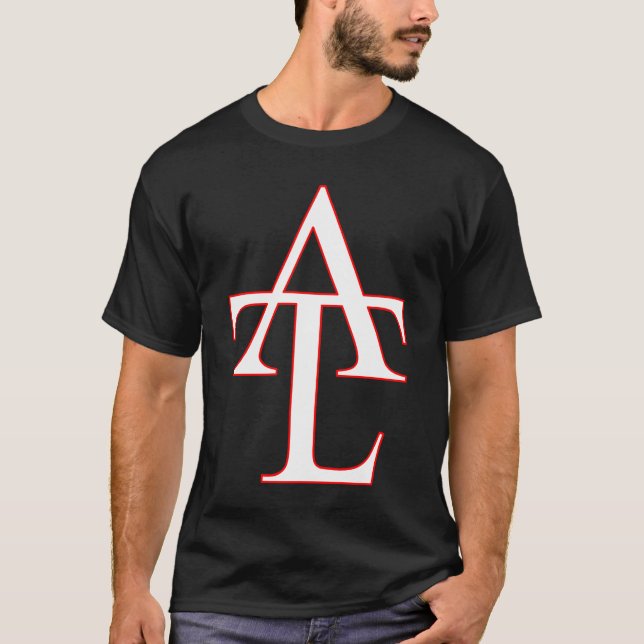 Camiseta T preto de ATL (Frente)