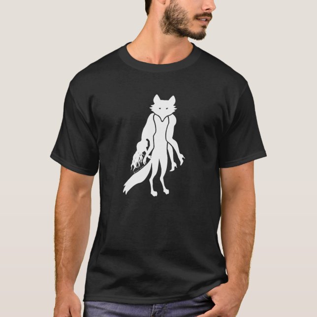 Camiseta T PRETO de S dos HOMENS da RAPOSA de FURBIDDEN ' (Frente)
