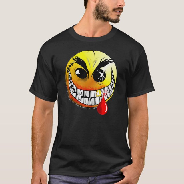 Camiseta T preto do assassino (Frente)