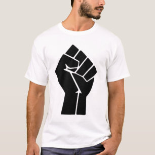 Camiseta T preto do punho