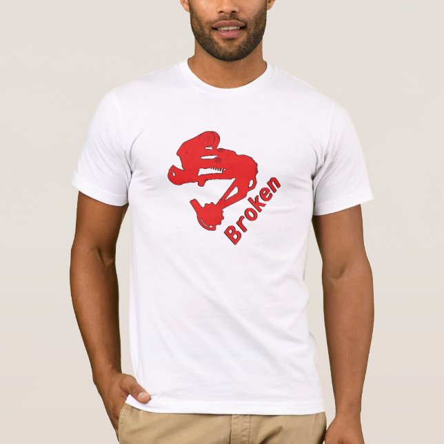 Camiseta T quebrado básico (Frente)