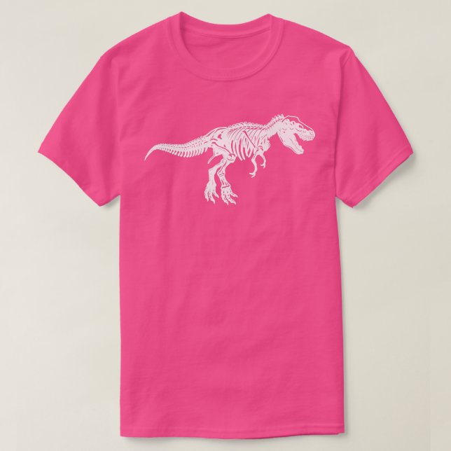 Camiseta T Re Skeleton Dinosaur  (Frente do Design)