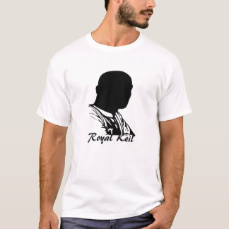 Camiseta T real do branco de Keil