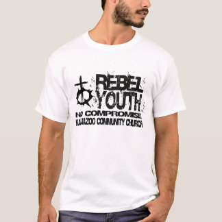 Camiseta T rebelde do padrão da juventude