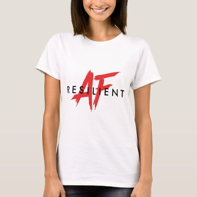 Camiseta T resiliente radical do AF AF (Frente)