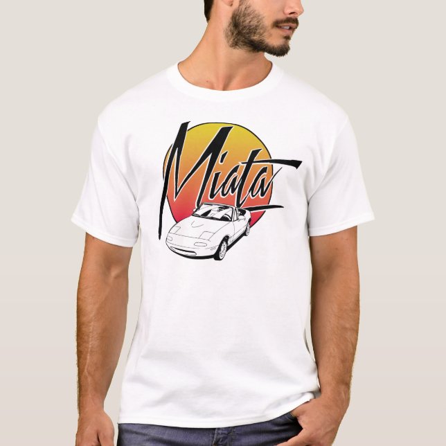 Camiseta T retro de Miata (Frente)