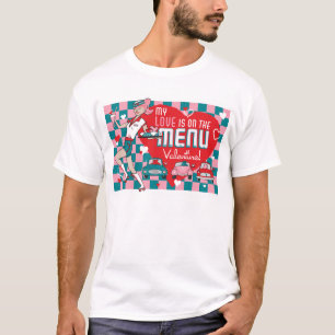 Camiseta T retro dos namorados do cinema ao ar livre do