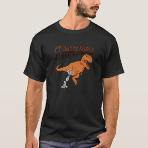 Camiseta T Rex Amputep Piada Perna Prostética Dinossauro pa
