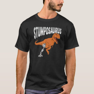 Camiseta T Rex Amputep Piada Perna Prostética Dinossauro pa