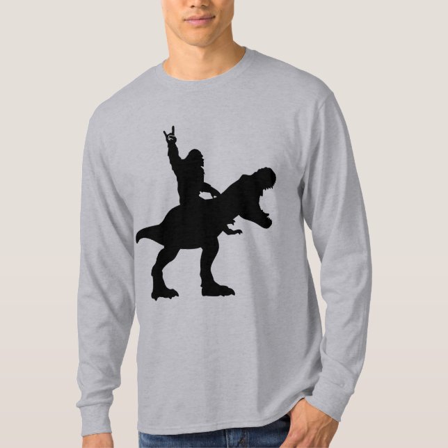 Camiseta T-Rex Andando Pé-Grande (Frente)