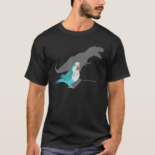 Camiseta T-rex Blue Monk Parakeet, Engraçados memes de Birb