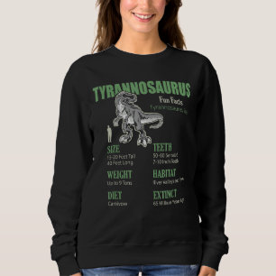 Camiseta T Rex Boys Fato Divertido Dinossauro Tyrannosaurus