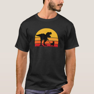Camiseta T Rex Caminhando Vaca Gado Trex Tyrannosaurus Rex