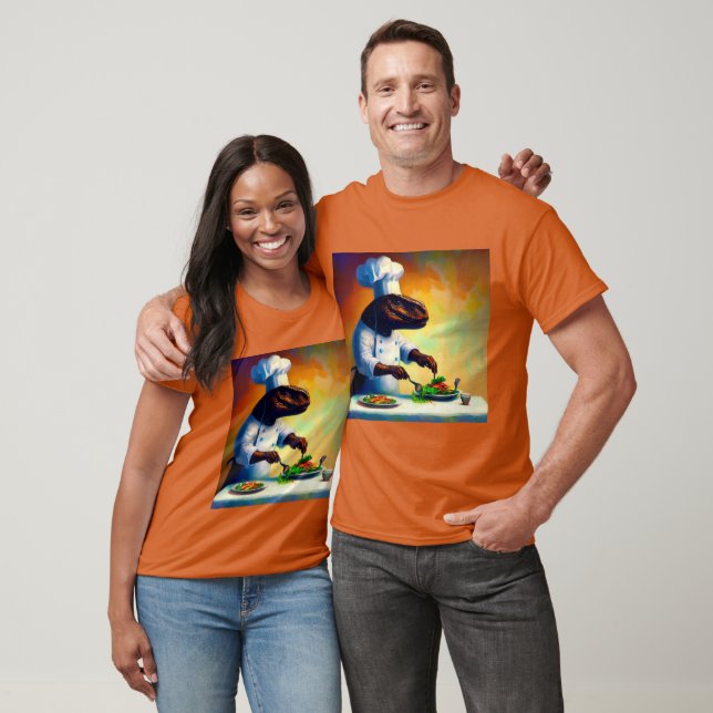 Camiseta T Rex Chef (Unissex)