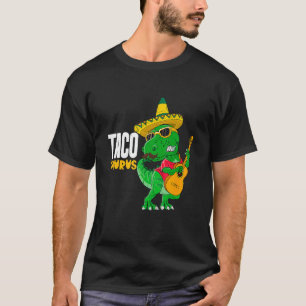 Camiseta T Rex Cinco De Mayo Dinosaur Tacosaurus Guitarra S