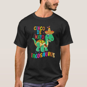 Camiseta T Rex Cinco De Mayo Funny Tacosaurus Dinossaur Gif