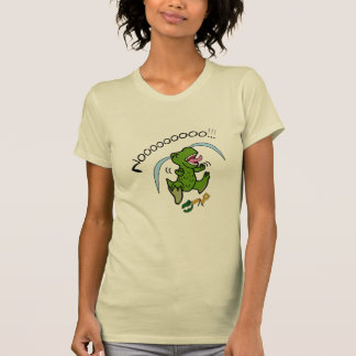 Camiseta T-Rex com agarrador quebrado
