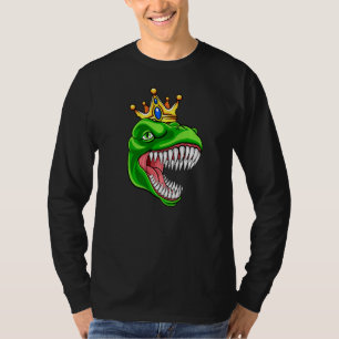 Camiseta T Rex Com Tianossauro Coroa Dinossauro Rex