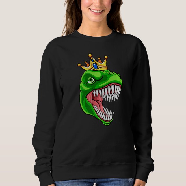 Camiseta T Rex Com Tianossauro Coroa Dinossauro Rex (Frente)