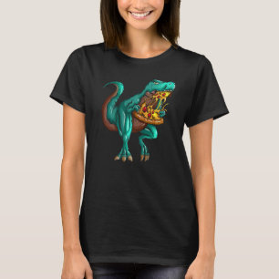 Camiseta T rex Comida rápida Tyrannosaurus Rex Come Pizza F