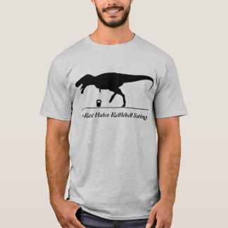 Camiseta T-Rex deia balanços de Kettlebell