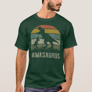 Camiseta T-rex Dino Mamasaurus Rawr Shirt, Dinossauro Mãe F