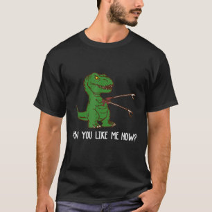 Camiseta T Rex Dino Pun Como Você Me Gosta Agora Dinossauro