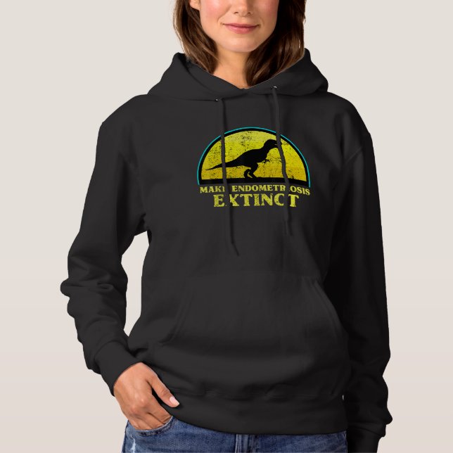Camiseta T Rex Dino Tornar A Endometriose Extinta Ki (Frente)